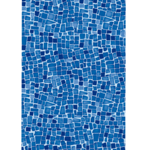 Estampa Mosaico Havaí Dark Blue/Total